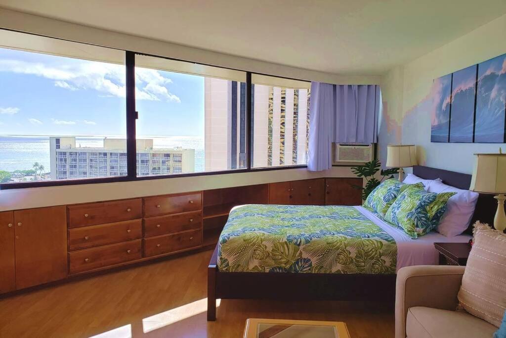 Waikiki Marina Studio, Ocean View, Free Parking & Wifi Honolulu Exterior foto